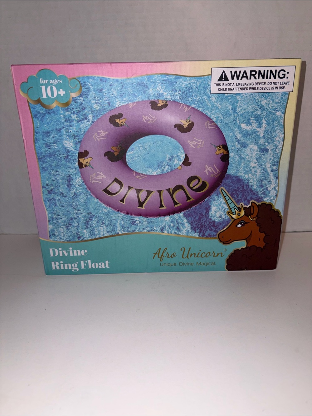 Afro Unicorn Magical Ring Float 39 Inch